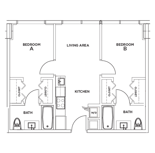 Brickell - 1 Floorplan Image