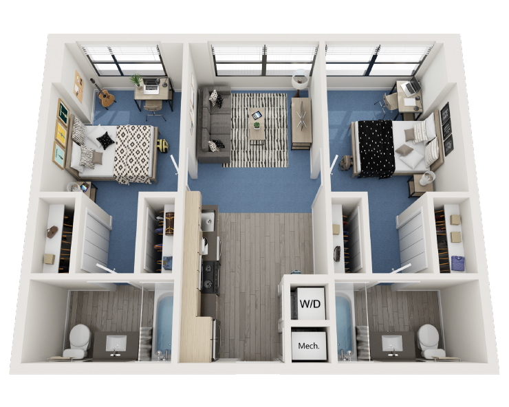 The Brickell Floor plan