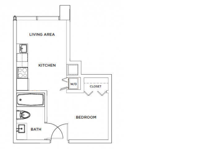 The Wynwood 1 - Studio Floor plan